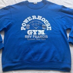 Powerhouse Gym Bev Francis Syosset, New York Crewneck Sweatshirt Size Medium